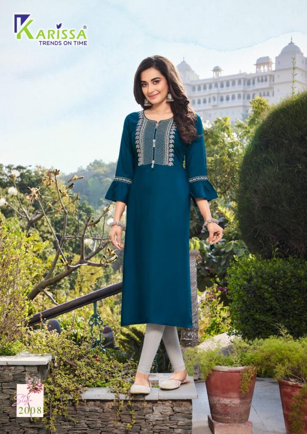 Karissa Rehana Vol 2 Rayon Designer Exclusive Kurti Collection